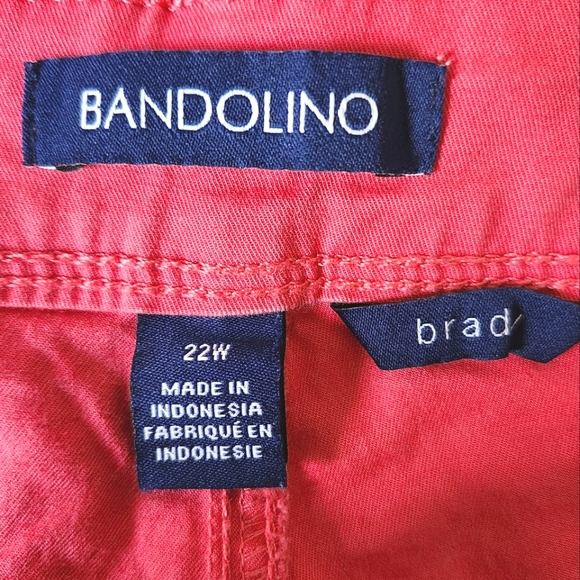 Bandolino "brady" Women's Size 22W Skimmer Shorts Salmon Modest‎ Stretch - Picture 3 of 12